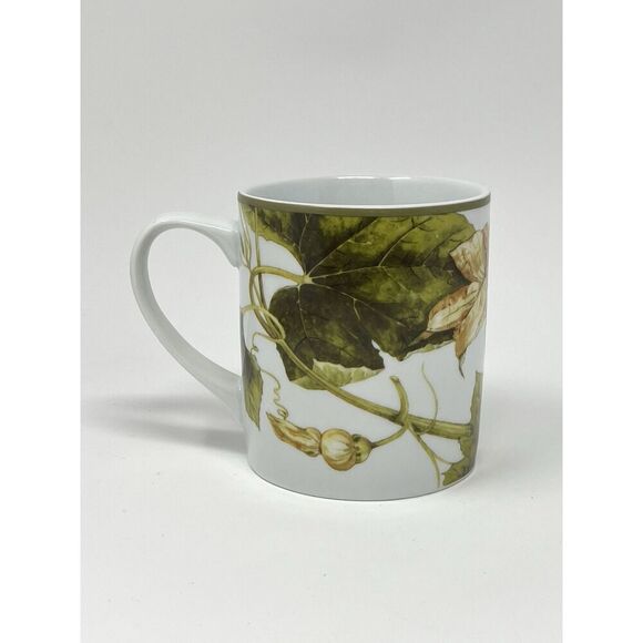 Williams Sonoma Botanical Pumpkin Coffee Cup Mug 4” Autumn Thanksgiving - Picture 2 of 7